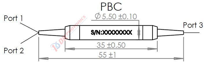 1310nm ISO+Polarization Beam Combiner/Splitter