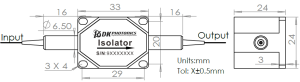 TGG Based Optical Isolator