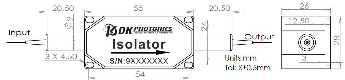 Broadband TGG Based Optical Isolator