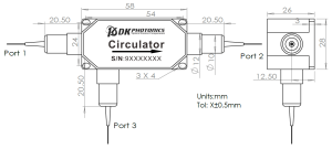 850nm TGG Based Optical Circulator