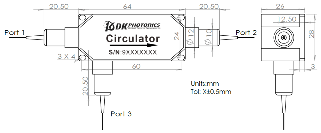 TGG Based PM Optical Circulator