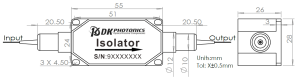 808nm TGG Based Optical Isolator