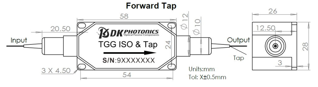 High Power Tap & TGG Isolator Hybrid Combination